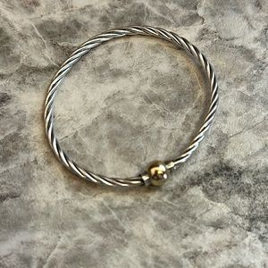 Cape cod twist 14k gold bracelet